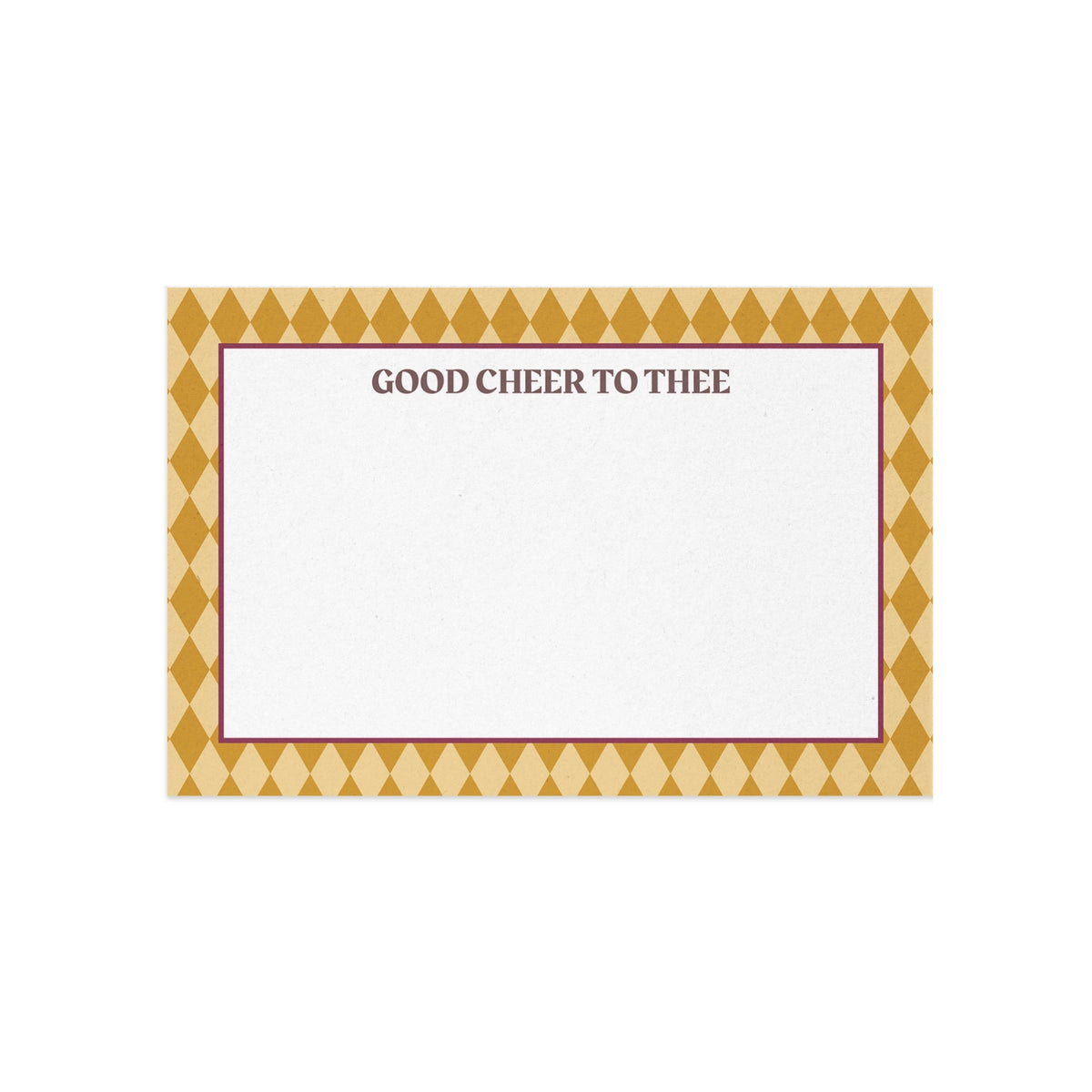 Good Cheer to Thee Correspondence Card
