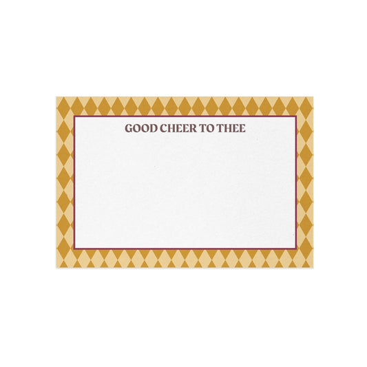 Good Cheer to Thee Correspondence Card