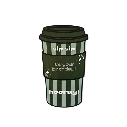 Sip Sip Hooray! Gift Card Holder